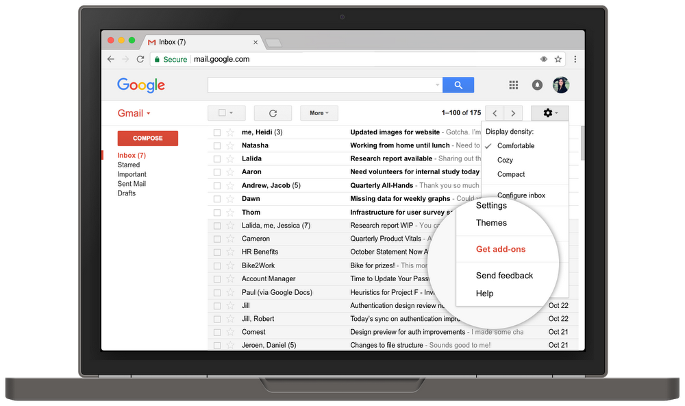 Gmail add-ons