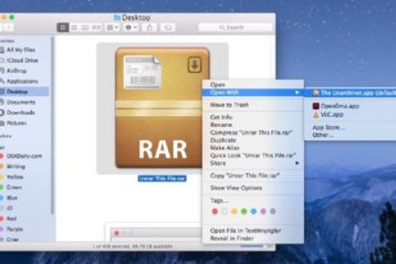 How to open a RAR file on Mac