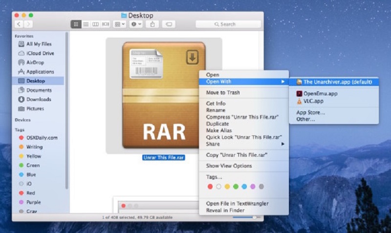 mac zip rar