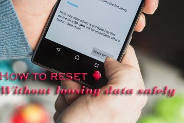 How to reset android without losing data safely